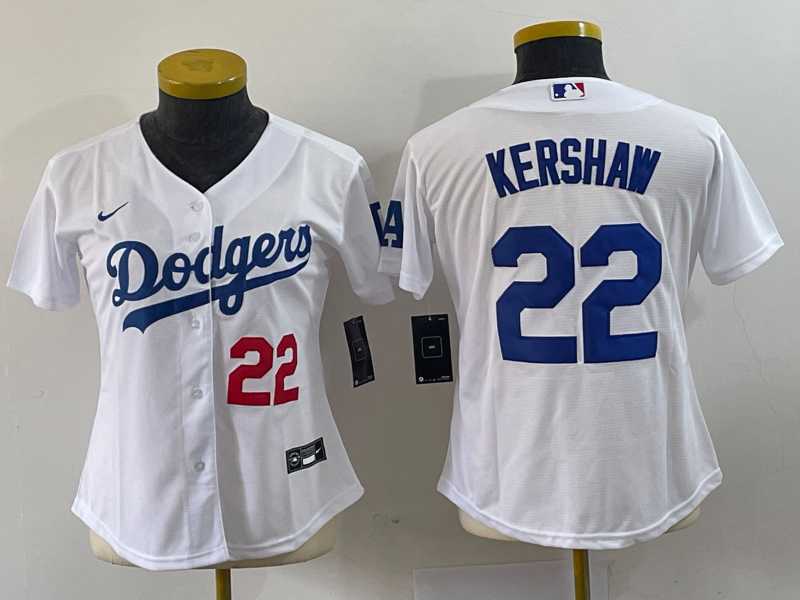 Women's Los Angeles Dodgers #22 Clayton Kershaw Number White Stitched MLB Cool Base Nike Jersey,We sell and wholesale Women's Los Angeles Dodgers #22 Clayton Kershaw Number White Stitched MLB Cool Base Nike Jersey on line form chian!